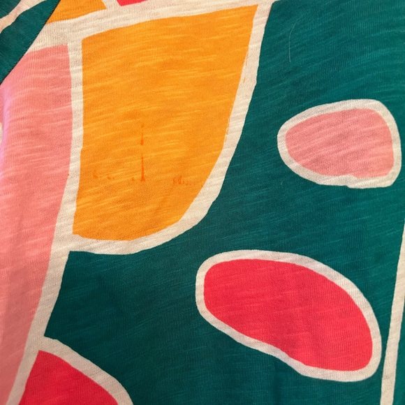 NWT! Christian Siriano Women’s 100% Linen Colorful Size 1xl Bright Hilow Blouse - Picture 13 of 14